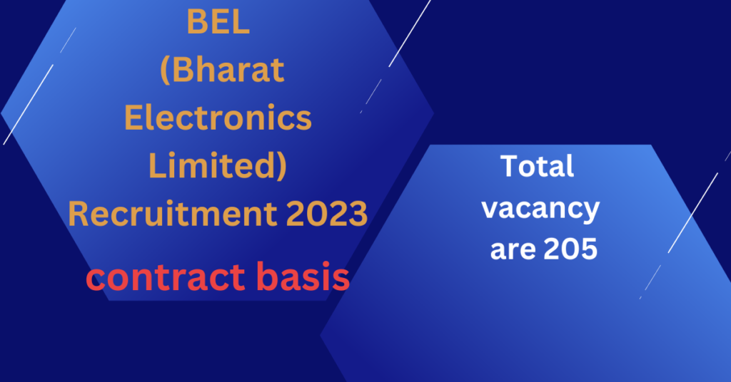 BEL (Bharat Electronics Limited) Recruitment 2023 - Nokri24.in