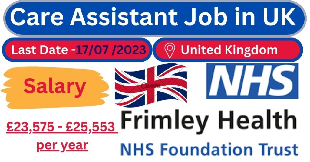 Care Assistant Job in UK