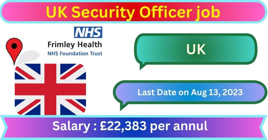UK Security Officer job