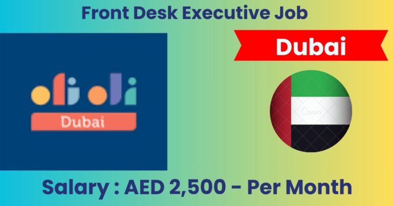 Front Desk Executive Job in Dubai