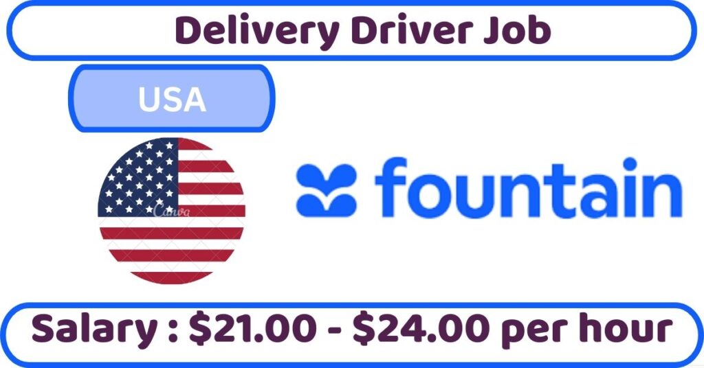 Delivery Driver Job in USA