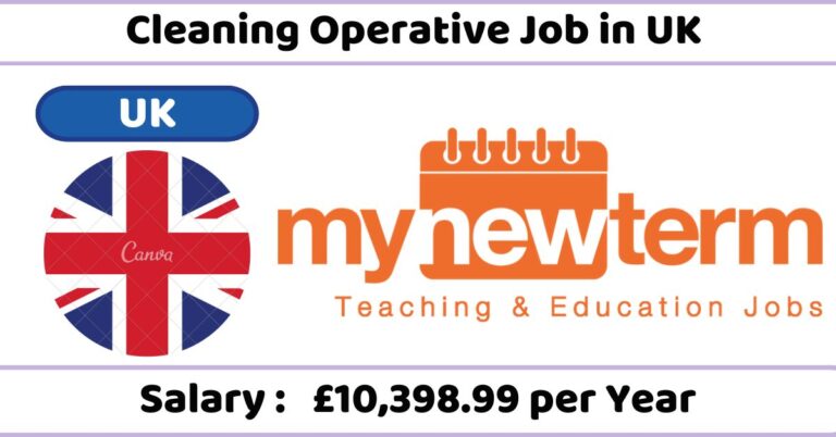 Cleaning Operative Job in UK