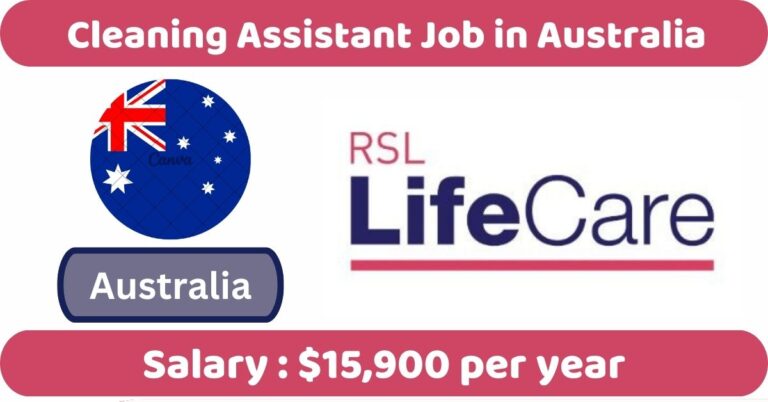 Cleaning Assistant Job in Australia