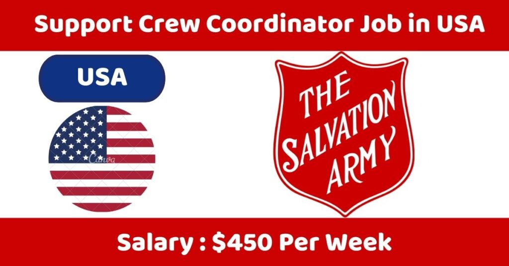Support Crew Coordinator Job in USA