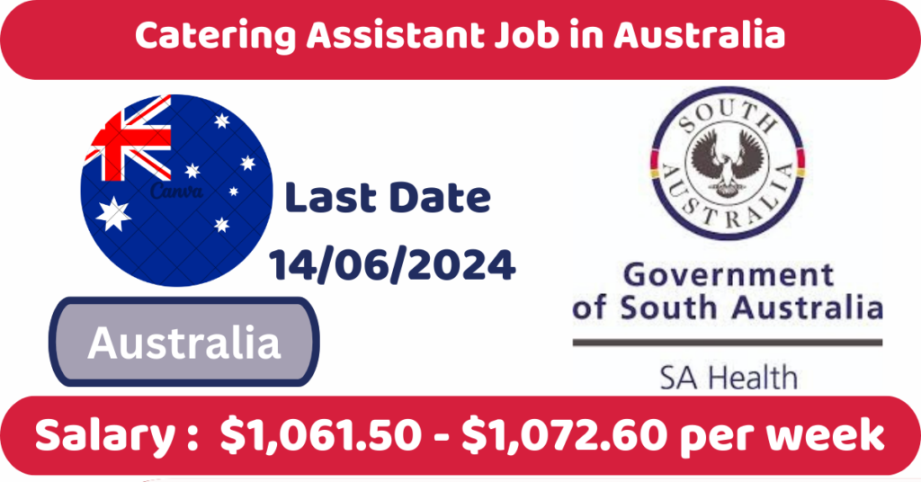 Catering Assistant Job in Australia