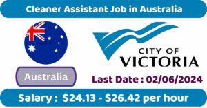 Cleaner Assistant Job in Australia