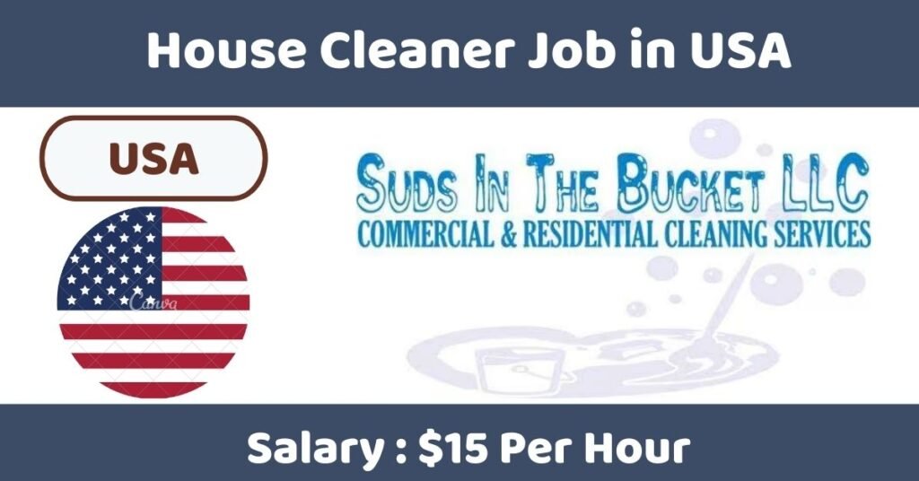 House Cleaner Job in USA Nokri24.in