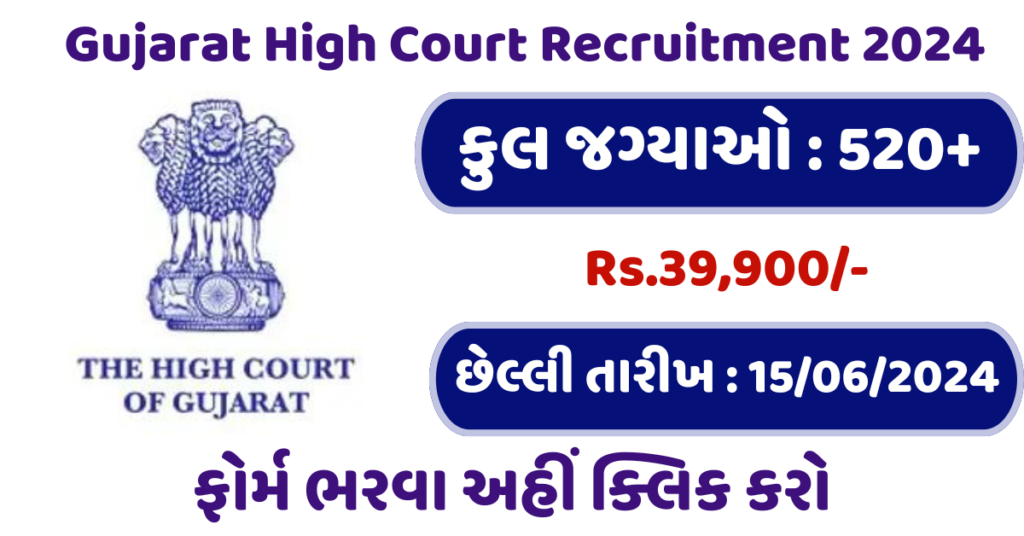 Gujarat High Court Recruitment 2024