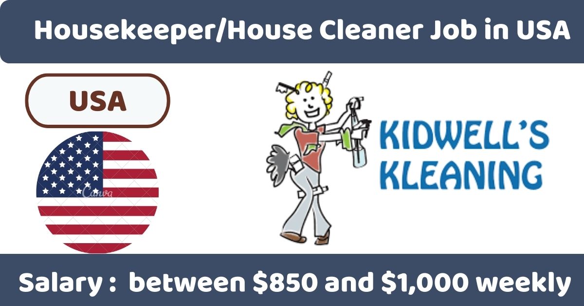 House Cleaner Job in USA