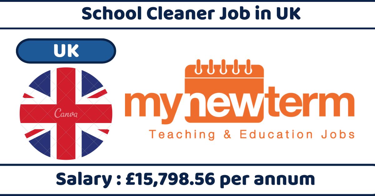 School Cleaner Job in UK