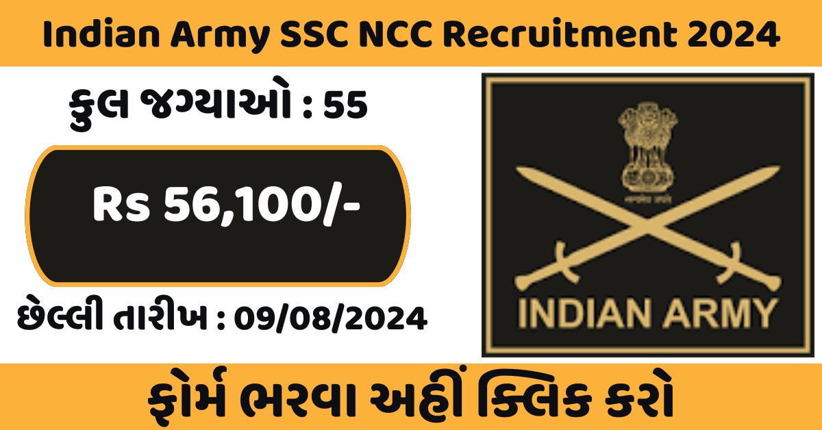 Indian Army SSC NCC Recruitment 2024