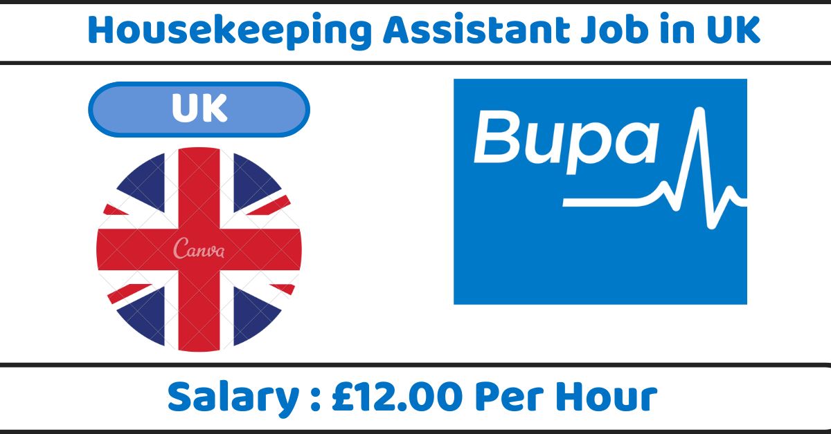 Housekeeping Assistant Job in UK