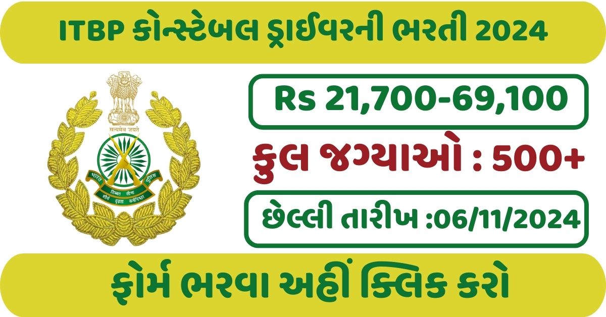 ITBP Constable Recruitment 2024