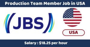 Production Team Member Job in USA