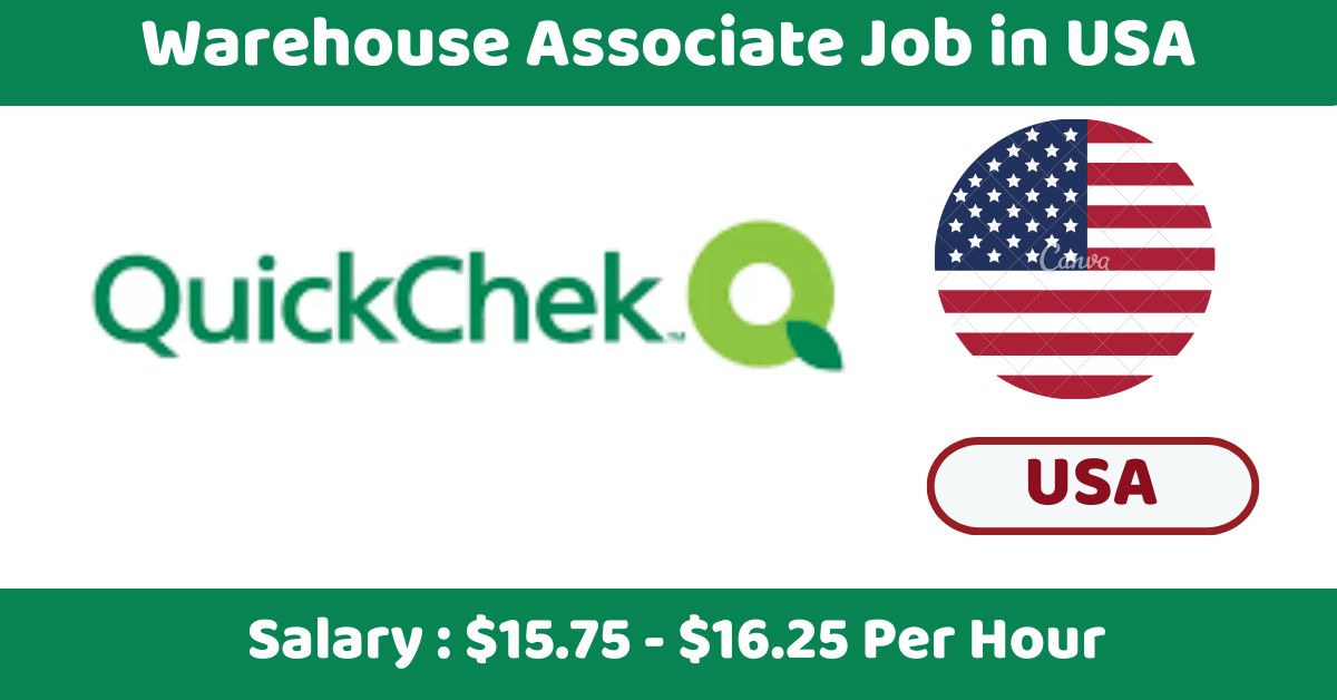 Warehouse Associate Job in USA