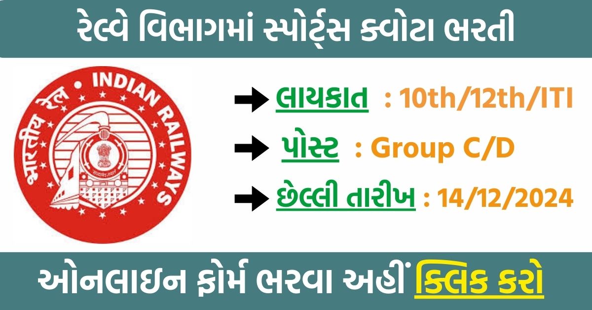 RRC ER Sports Quota Recruitment 2024