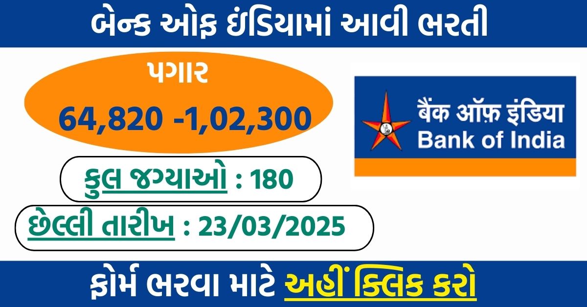 Bank of India Recruitment 2025