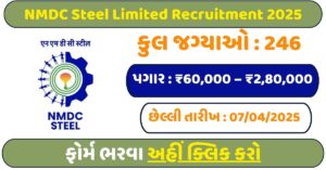 NMDC Steel Limited Recruitment 2025