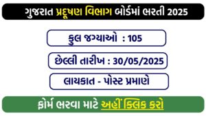 Gujarat Pollution Control Board Recruitment 2025
