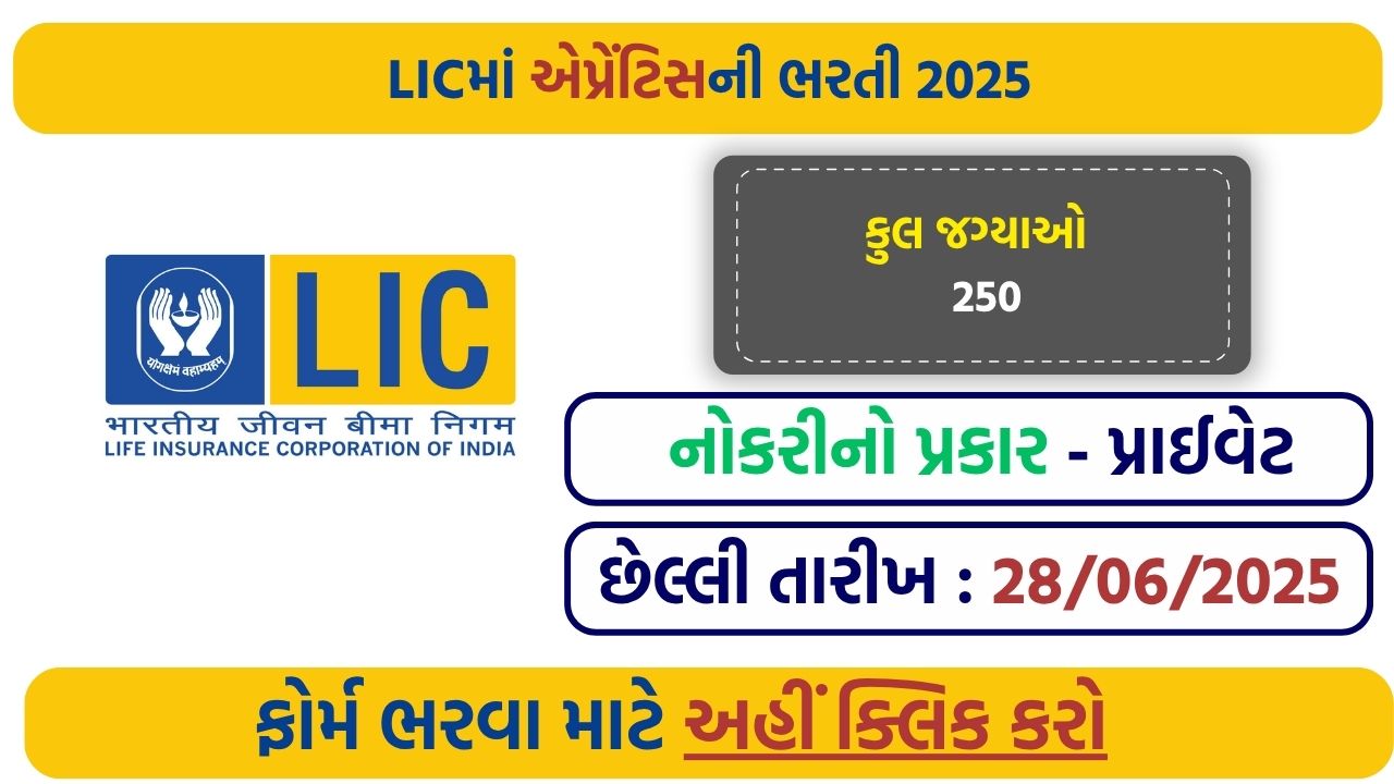 LIC Apprentice Recruitment 2025 – 250 Vacancies, Apply Online Now