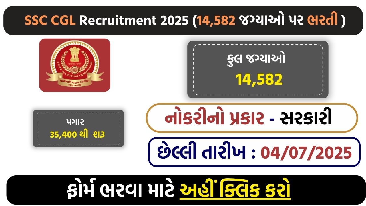 SSC CGL Recruitment 2025: 14,582 Vacancies Open for Group B & C – Apply Online Now
