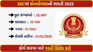 SSC GD Constable Recruitment 2025: Online Application Begins for 25,487 Vacancies – Apply Now
