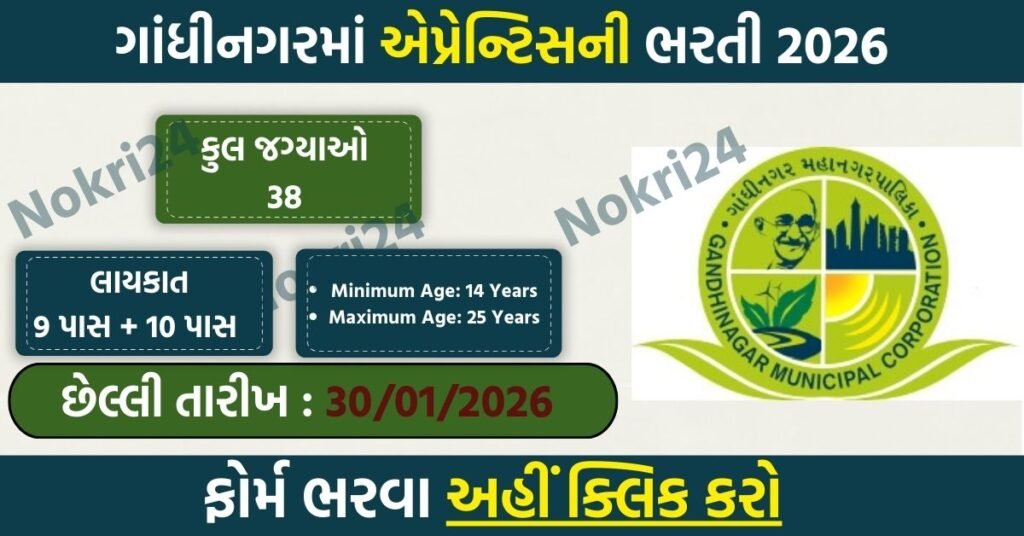 Gandhinagar Recruitment 2026 – Apply Offline for 38 Posts