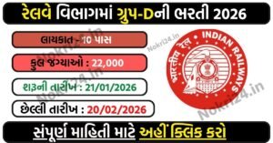 RRB Group D Recruitment 2026: Apply Online for 22,000 Level-1 Posts