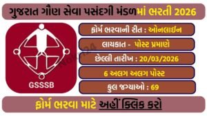 GSSSB Recruitment 2026: Apply Online for Junior Geologist, AAE, Lab Technician & Other Posts