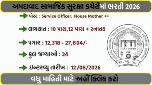 Ahmedabad Social Security Recruitment 2026: Walk-in Interview for 24 Contract Posts