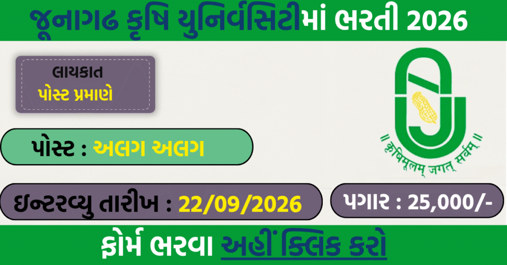 JAU Recruitment 2026: Walk-in Interview for 8 Posts, Salary Up to ₹25,000