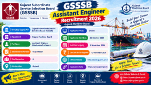 GSSSB Assistant Engineer Recruitment 2026: Apply Online for 6 Posts
