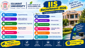Gujarat University IIS Recruitment 2026: Apply for Research Fellow and Office Assistant Posts