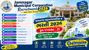 Jamnagar Municipal Corporation Recruitment 2026: Apply Online for 31 Posts